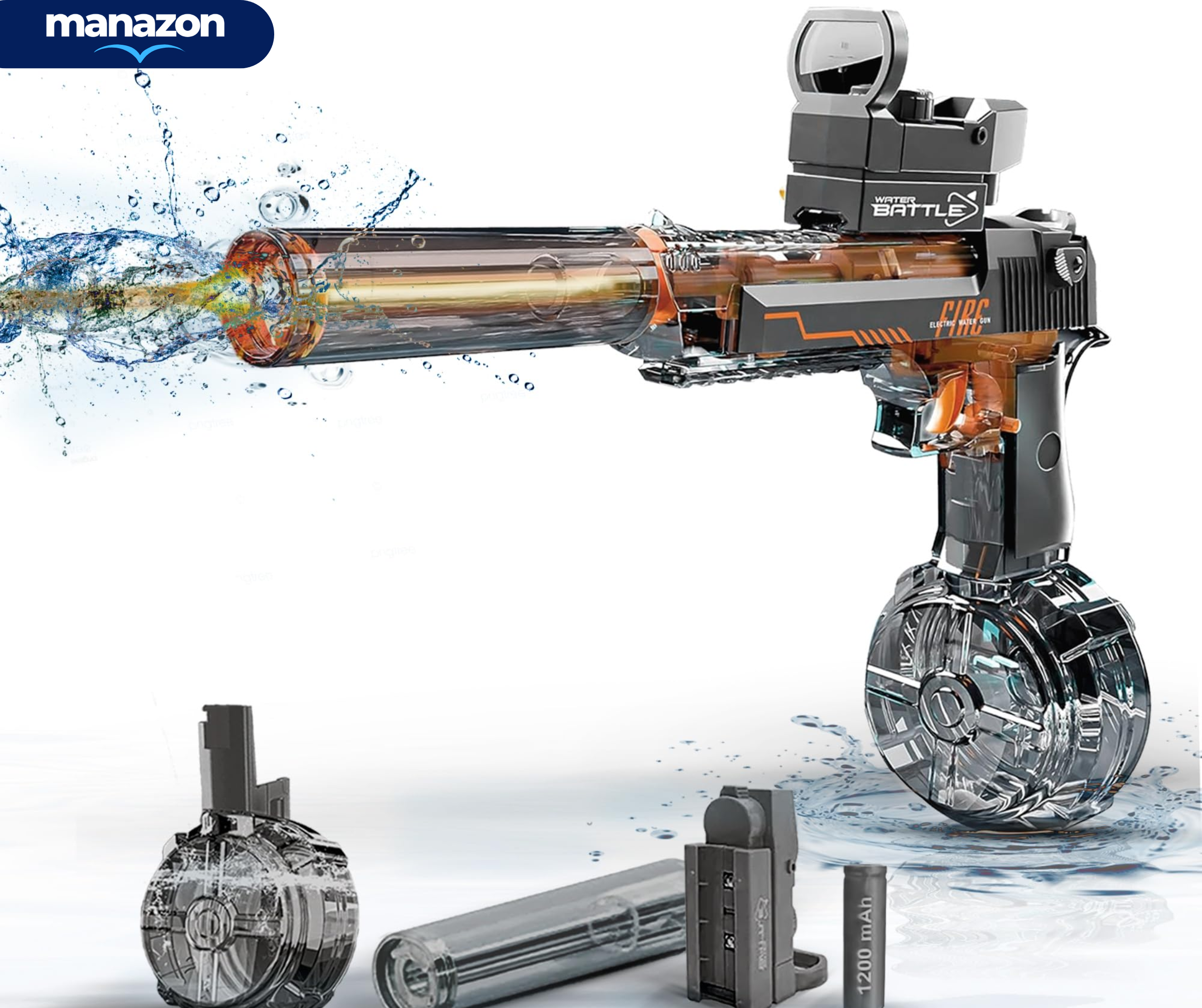 WATER GUN Pistolet à eau automatique avec mitraillette