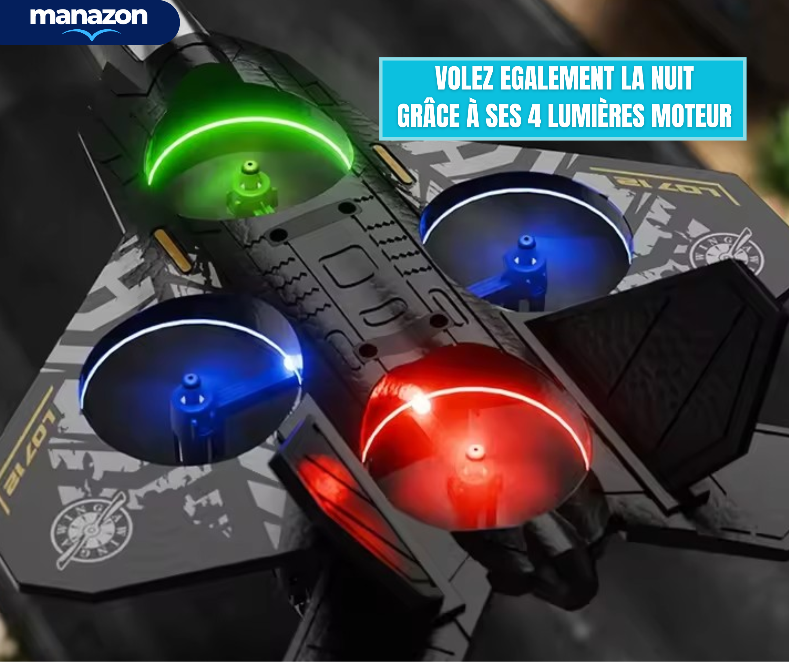 AEROFLY HOME Avion drone jouet intérieur et extérieur