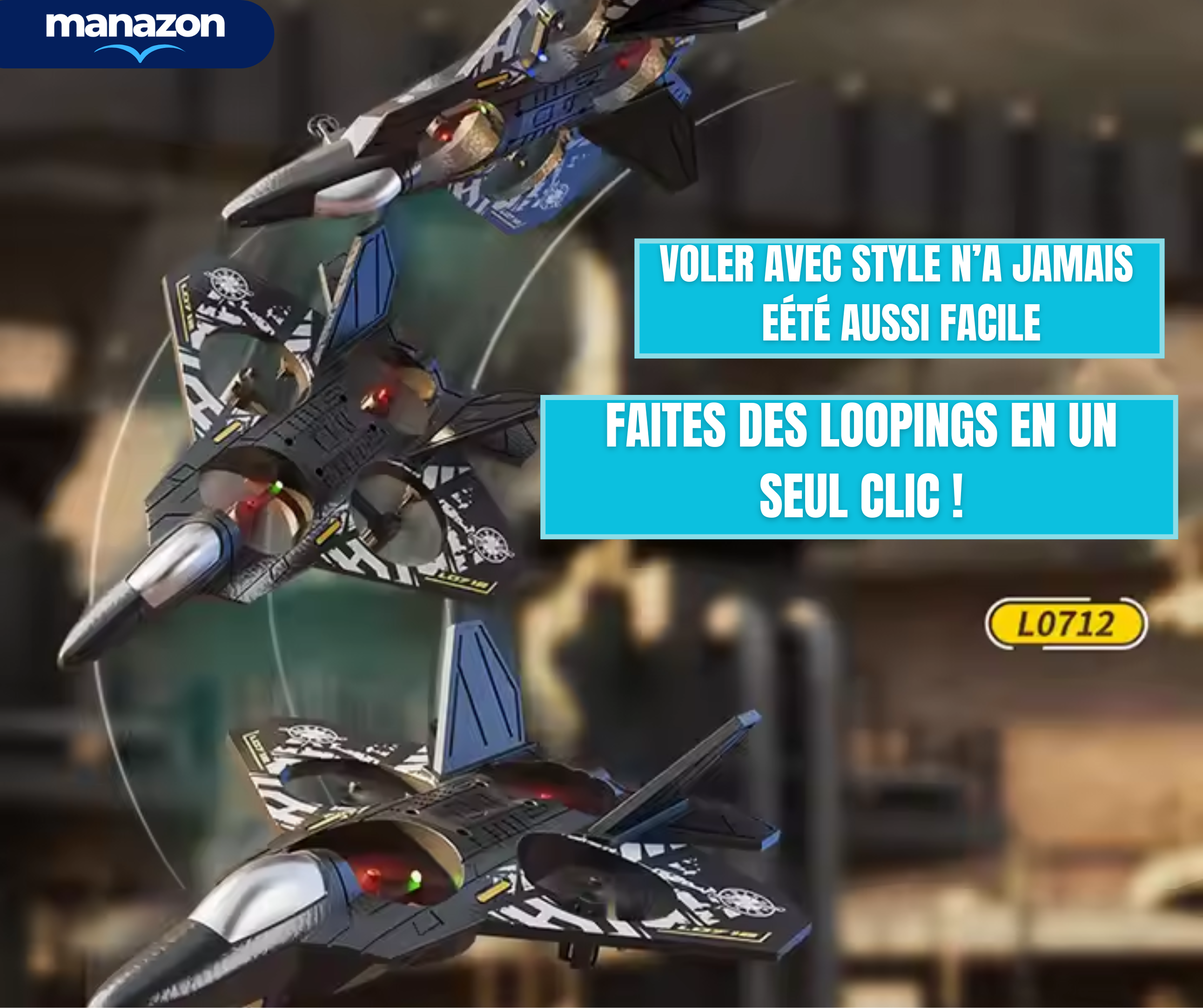 AEROFLY HOME Avion drone jouet intérieur et extérieur