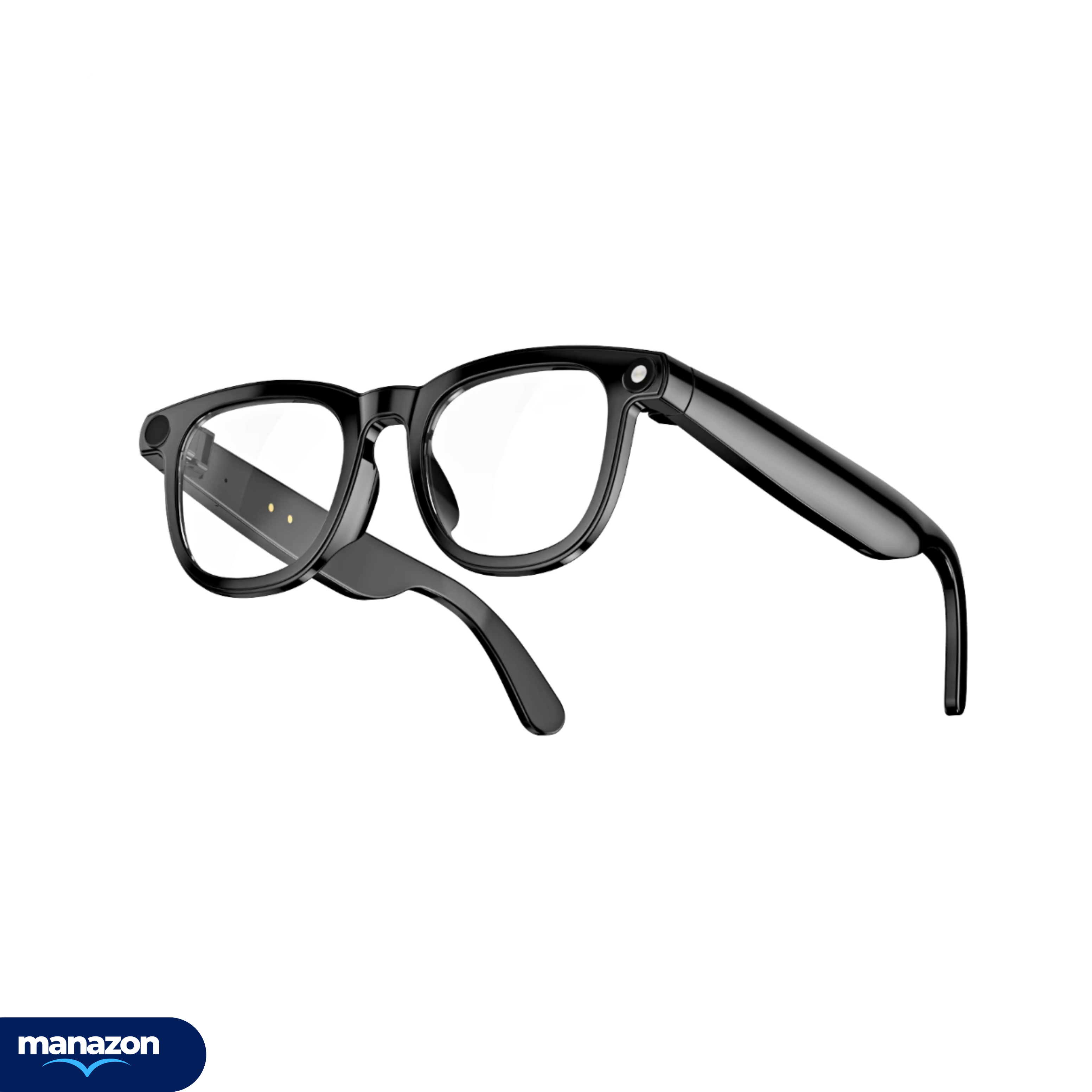 SMART PRO CYAN - Lunettes intelligentes IA , Camera intégré , musique, appels