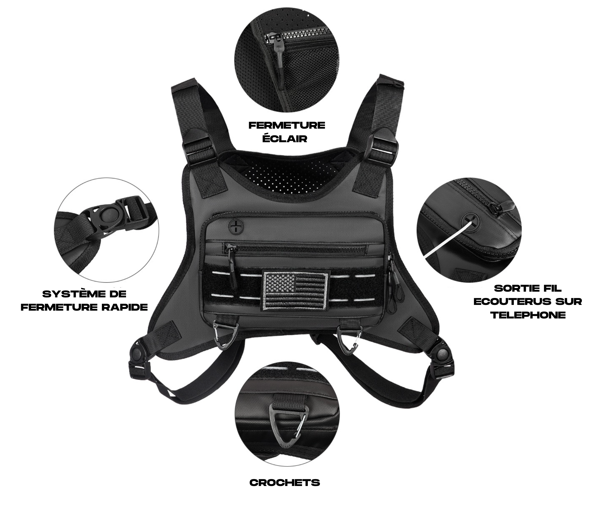 CHEST BAG MULTIFONCTIONS