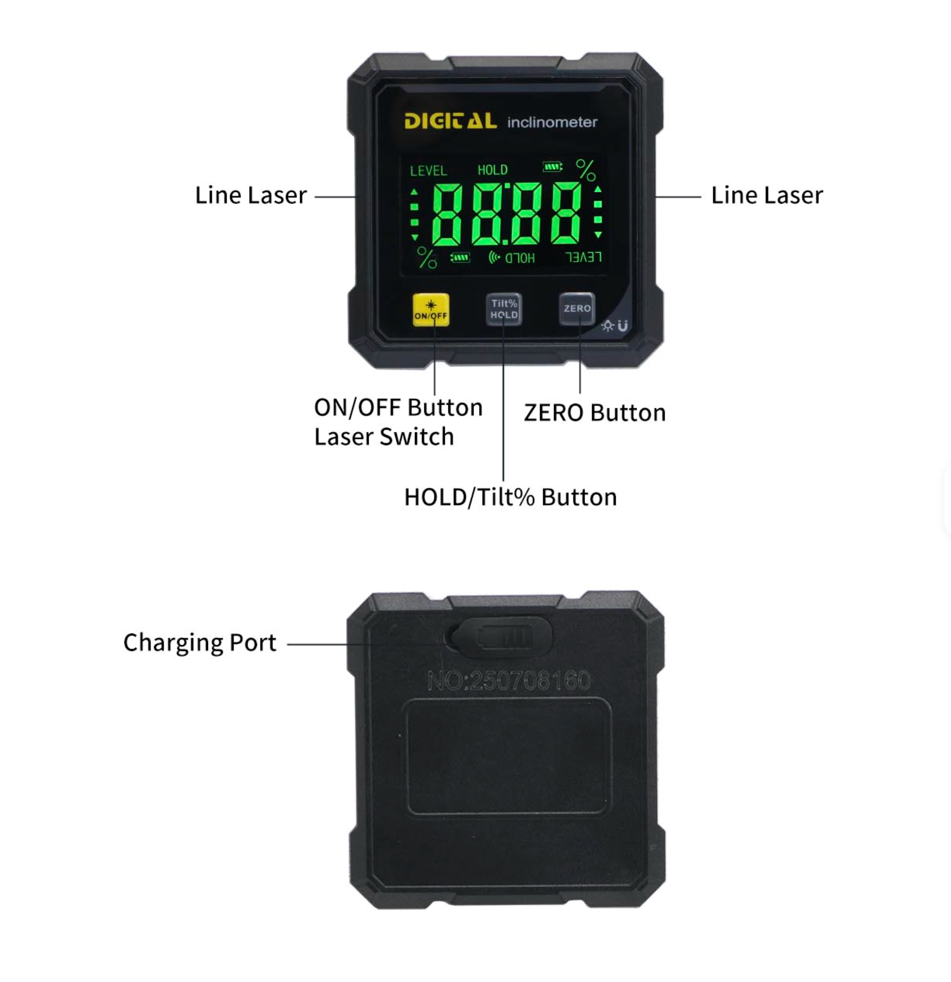 Niveau lazer portable numérique