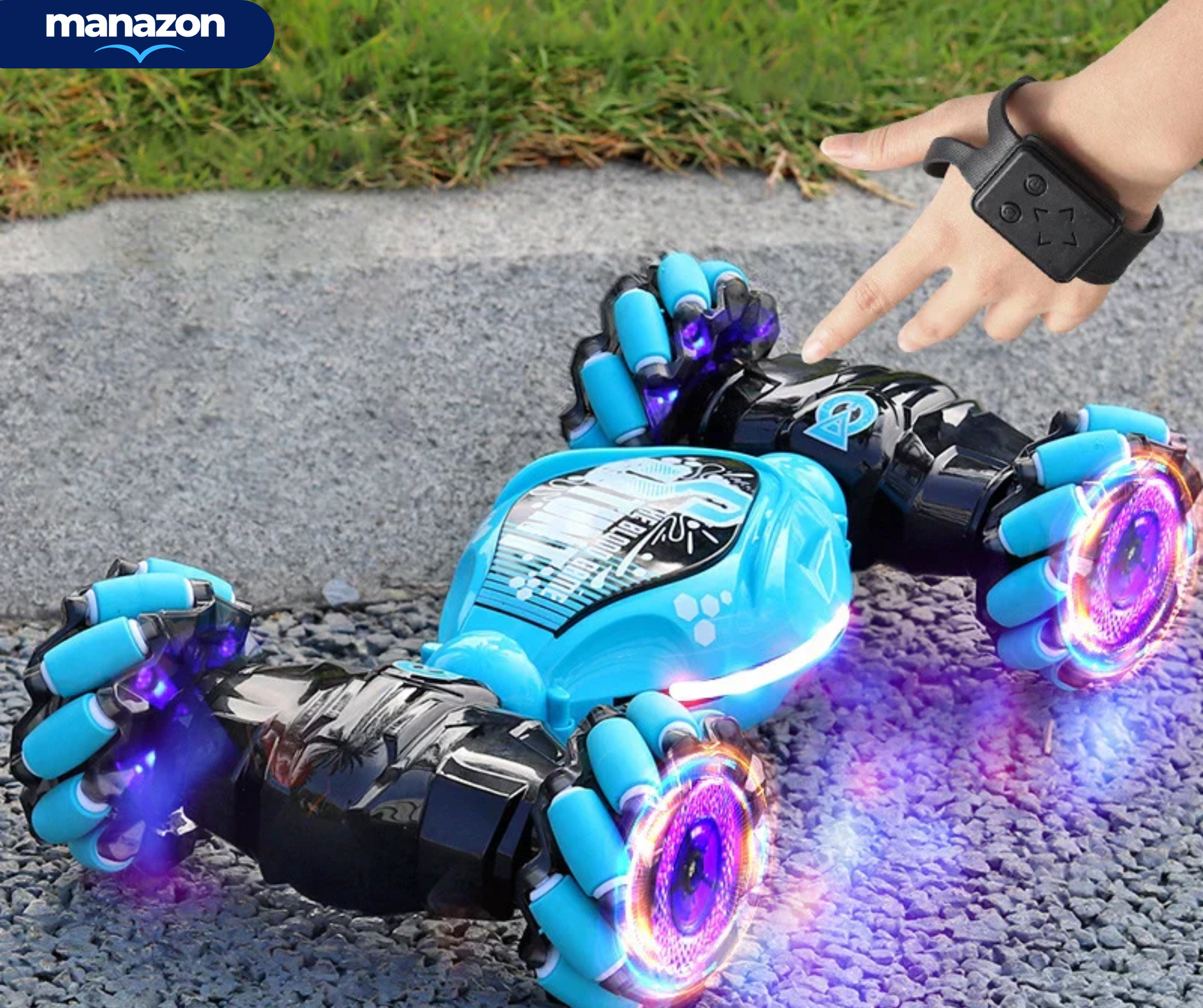 STUNT CAR- Voiture télécommandée avec poignet et standard